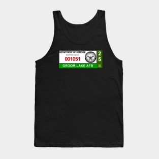 2025 Groom Lake Area 51 Vehicle Base Permit UFO Tank Top